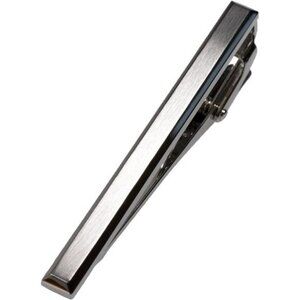 Mens tie clip silver black gold tie bar formal business wedding gift accessory